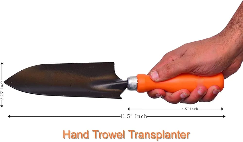 Go Hooked 5 Pcs Gardening Tools Kit for All Your Gardening Needs (Orange & Black) (5 Pcs Set).