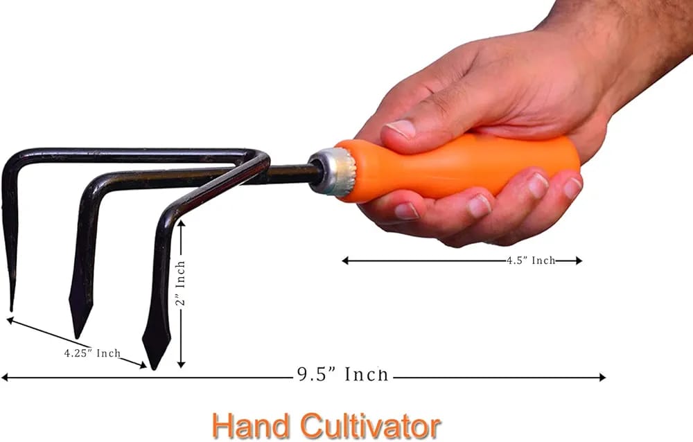 Go Hooked 5 Pcs Gardening Tools Kit for All Your Gardening Needs (Orange & Black) (5 Pcs Set).