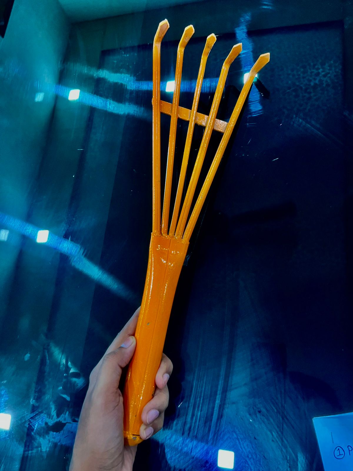 5-Tines Hand Cutlivator Full Iron, Durable Garden Tool with Comfortable Grip | Home Gardening Tool for Soil