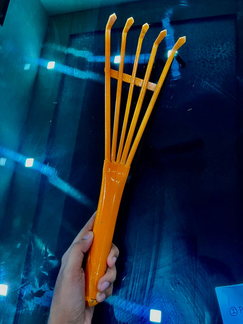 5-Tines Hand Cutlivator Full Iron, Durable Garden Tool with Comfortable Grip | Home Gardening Tool for Soil