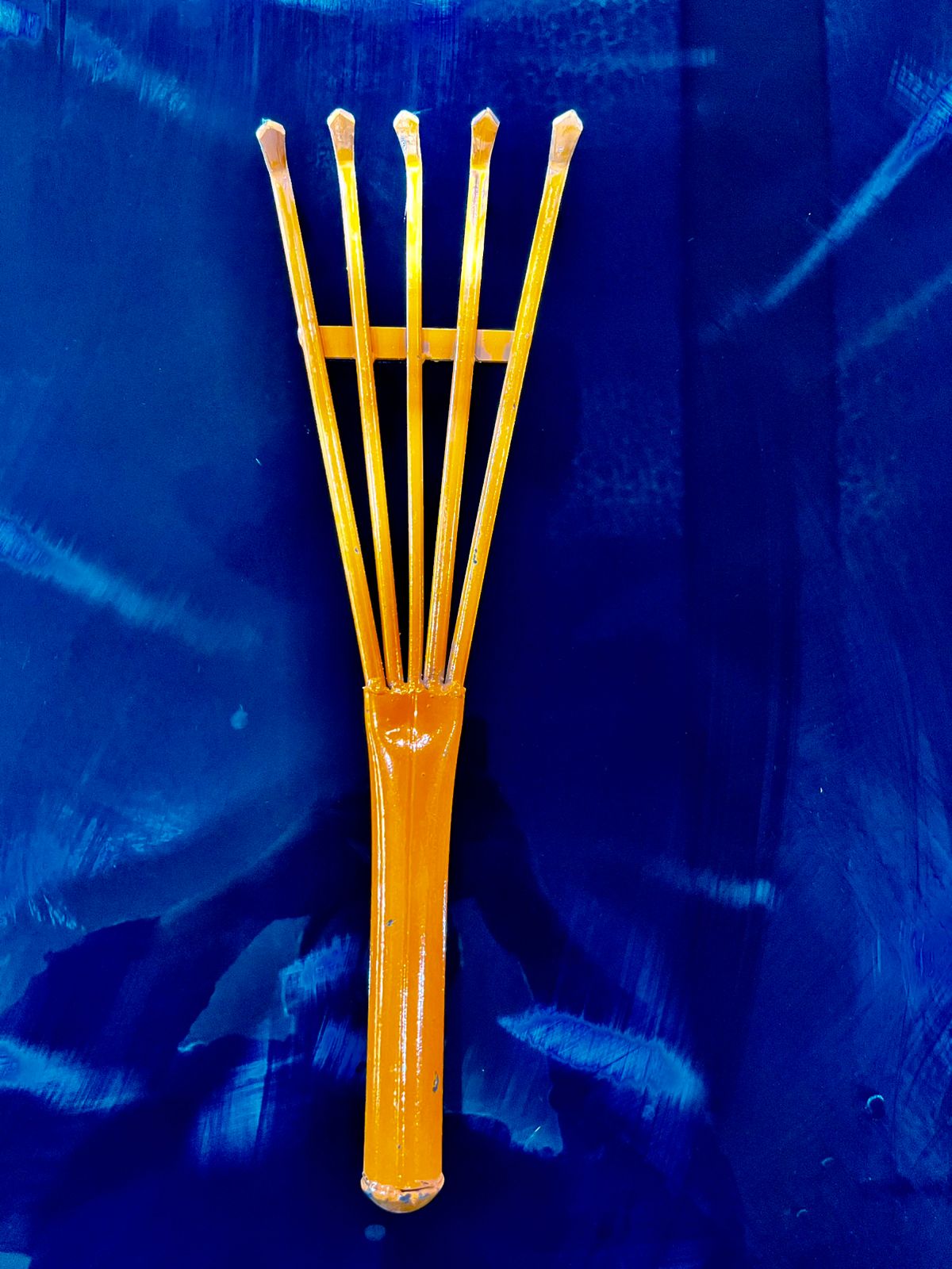 5-Tines Hand Cutlivator Full Iron, Durable Garden Tool with Comfortable Grip | Home Gardening Tool for Soil