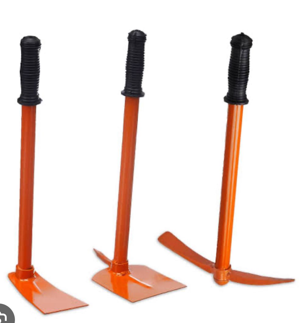 Garden Tool Set - 3 Pcs (Big Shovel, Cultivator, Weeder) | Multicolor Metal Gardening Tools Kit for Home Gardening